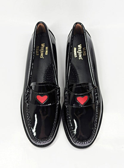 G.H. Bass Women's Whitney Love Heart Weejun Penny Loafers Size 9 (MSRP $195)