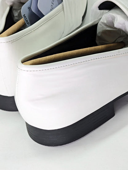 Aerosoles Women's Prince White Studded Loafers Size 10 (MSRP $125)
