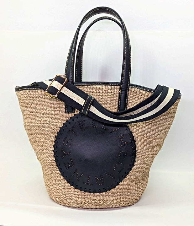 Stella McCartney Women's Black Appliqué-Logo Tote Bag (MSRP $975)