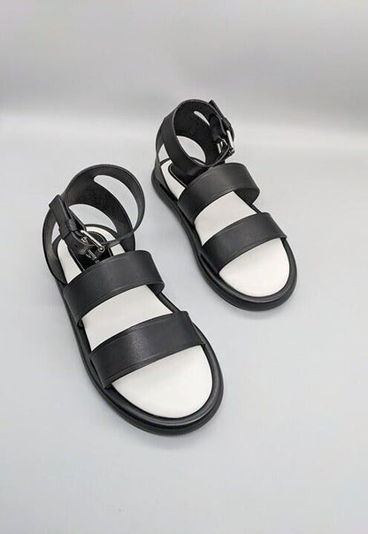 Proenza Schouler Women's Black Leather Caged Sandals Size EU 37 (MSRP $695)