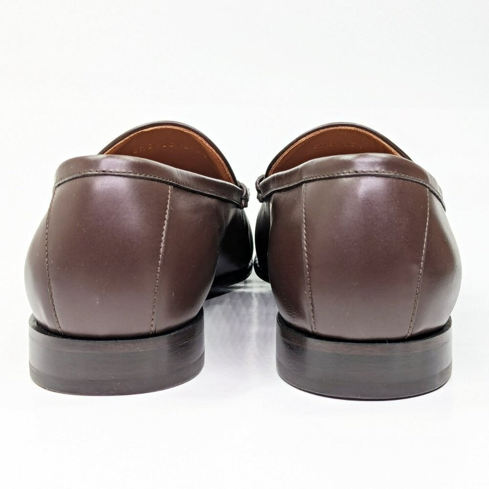 Valentino Garavani Men's Vlogo Penny Loafer Chocolate Brown Size 43 (MSRP $980)