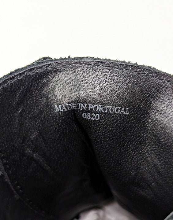 AllSaints Tobias Men's Lace-Up Washed Leather Boots Dark Brown Size 7 MSRP $358