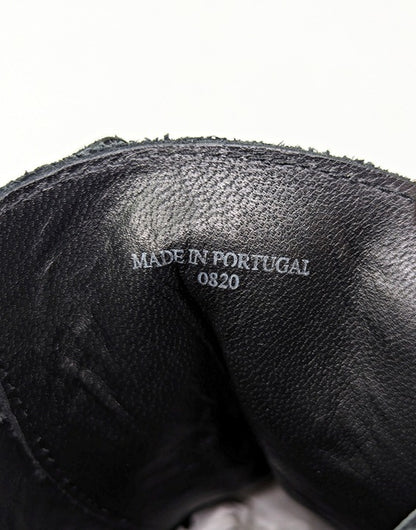 AllSaints Tobias Men's Lace-Up Washed Leather Boots Dark Brown Size 7 MSRP $358