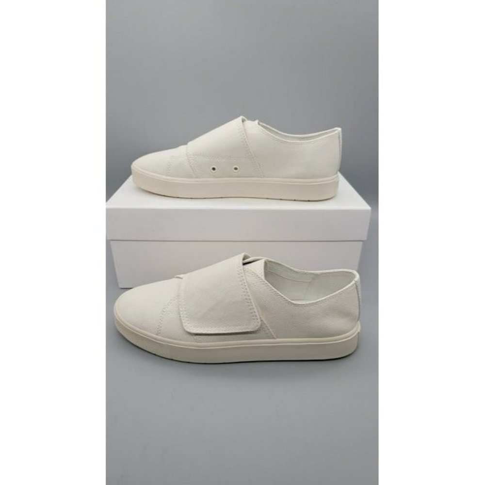 Vince Blair Velcro Women's Grip-Tape Canvas Sneakers White Size 7 M MSRP $225