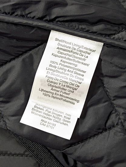 DKNY Women's Water Resistant Black Hooded Quilted Jacket Size XXL (MSRP $180)