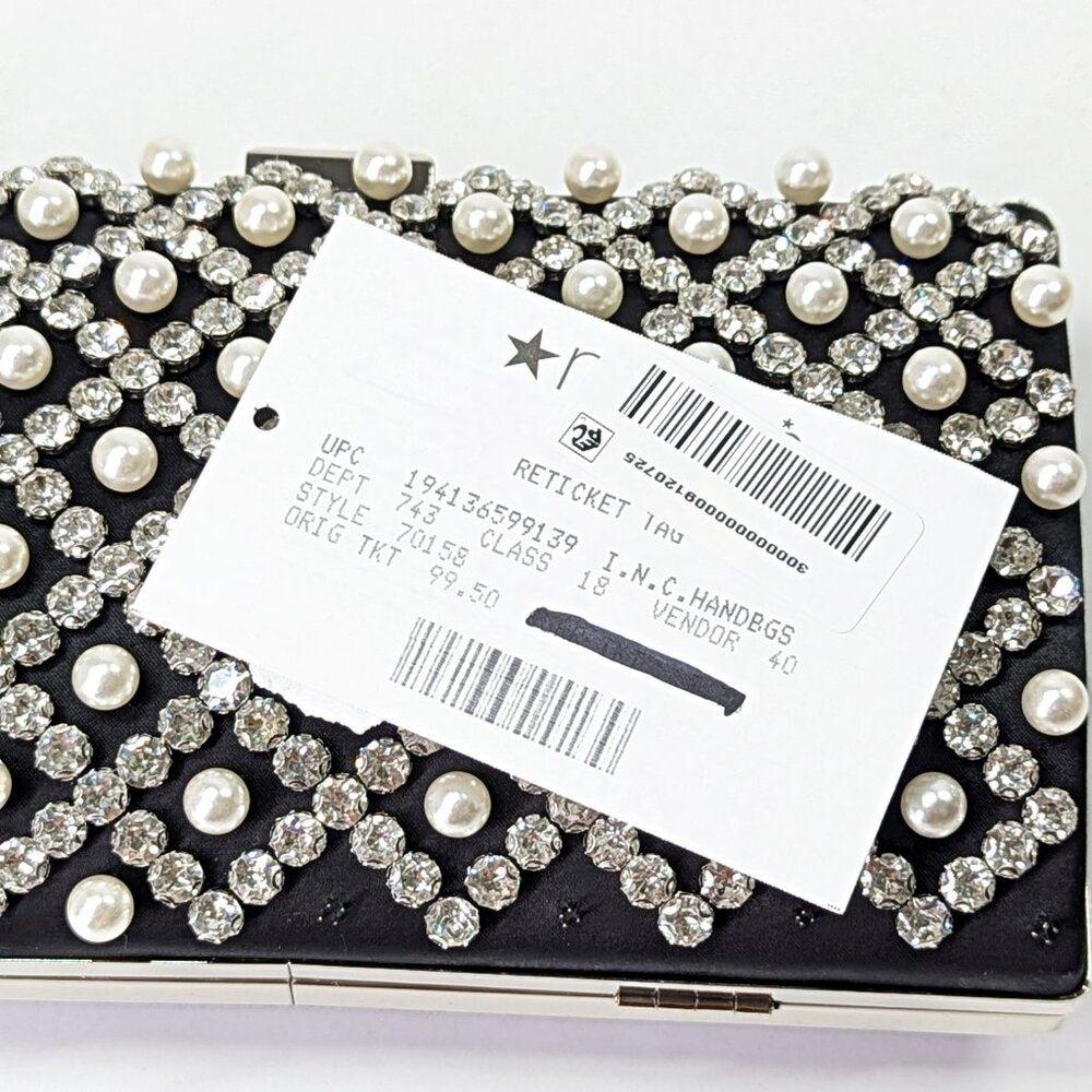 I.N.C. International Concepts Randdi Imitation Pearl Clutch (MSRP $100)