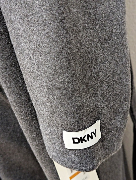 DKNY Plus Size Notched-Collar Double-Breasted Wrap Coat Size 3X (MSRP $350)