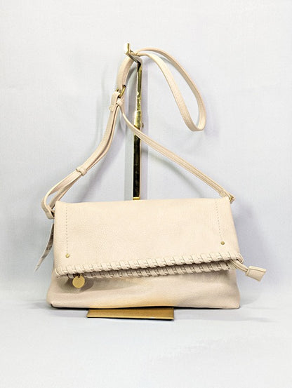 Style & Co Whipstitch East West Flap Small Crossbody in Alabaster (MSRP $80)
