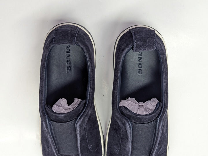 Vince Ranger Men's Navy Coastal Suede Slip-On Sneaker Size 9 (MSRP $250)