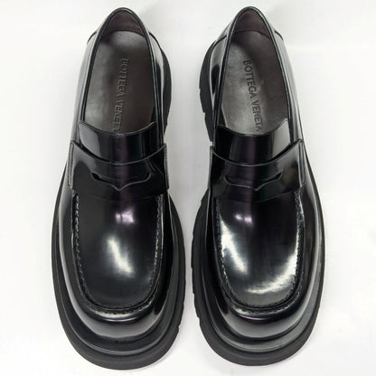Bottega Veneta Men's Leather Slip On Lug Penny Loafers Size 42.5 (MSRP $1,300)