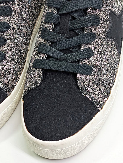 NWOB Vintage Havana Sumter Star Glitter Platform Sneakers Size 6 (MSRP $125)