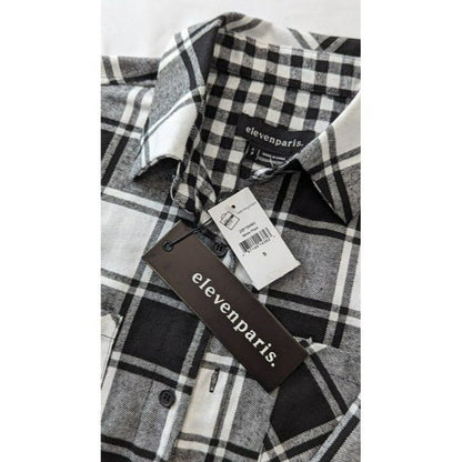 Eleven Paris Men's Flannel Colorblock Shirt Men's Size S (MSRP $145)