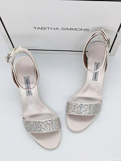 Tabitha Simmons Leticia Swarovski Crystal Women's Sandals Size 38.5 M US 7.5