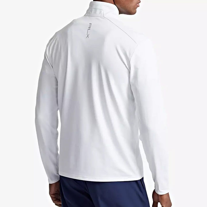 RLX Ralph Lauren Men's Jersey Half-Zip Golf Top Ceramic White Size XXL MSRP $138