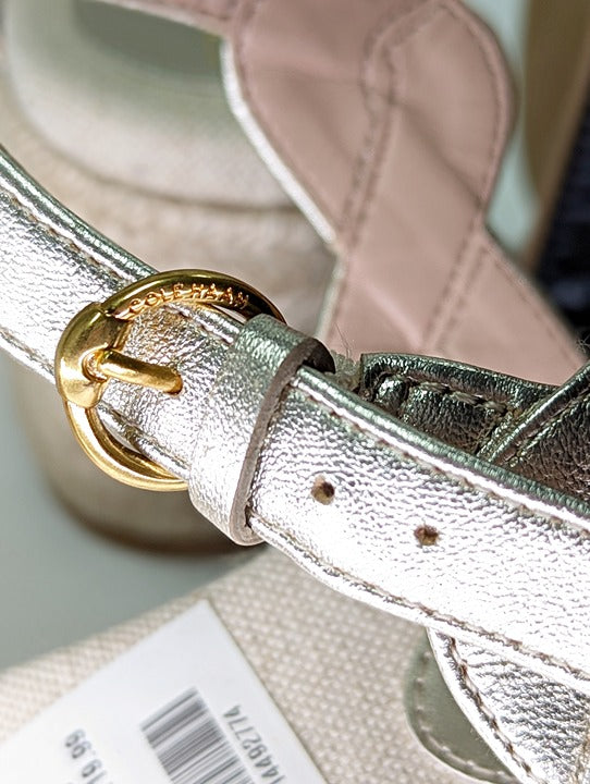 Cole Haan Cloudfeel Women's Espadrille Wedge Heels Linen Size 10 (MSRP $160)