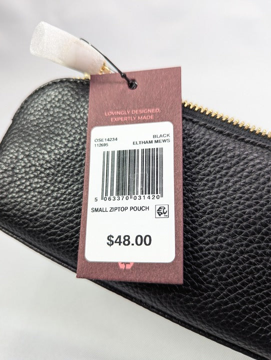 Radley London Eltham Mews Zip Top Wristlet in Black (MSRP $48)