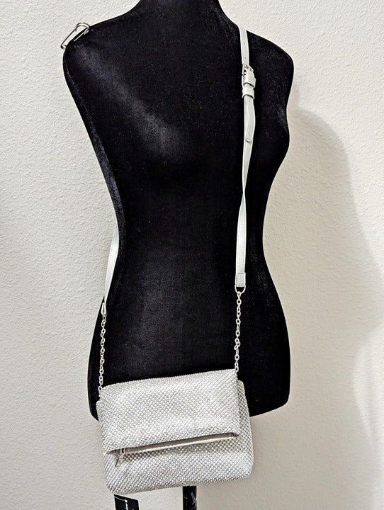 I.N.C. International Concepts Averry Mesh Crystal Crossbody (MSRP $70)