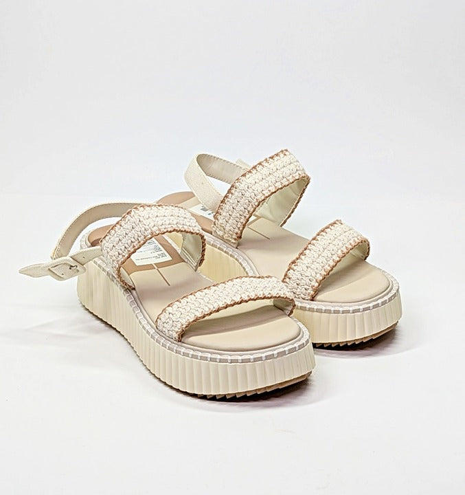 Dolce Vita Daiya Women's Ivory Platform Sandals Size 9 (MSRP $130)
