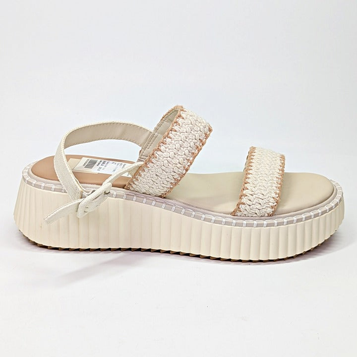 Dolce Vita Daiya Women's Ivory Platform Sandals Size 9 (MSRP $130)
