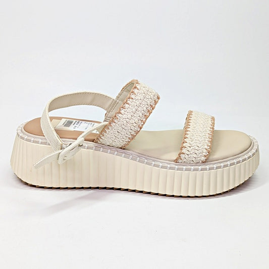 Dolce Vita Daiya Women's Ivory Platform Sandals Size 9 (MSRP $130)