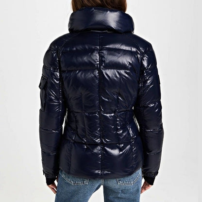 SAM. Women's Dark Marine Freestyle Puffer Down Jacket Size XS (MSRP $395)