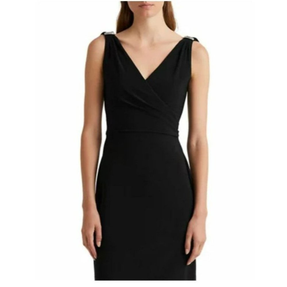 Lauren Ralph Lauren Women's Jersey Sleeveless Cocktail Dress Size 2 (MSRP $155)