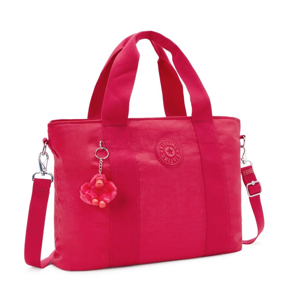 Kipling Minta Large Tote Removable Shoulder Strap Confetti Pink (MSRP $119)