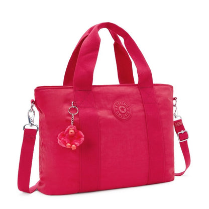 Kipling Minta Large Tote Removable Shoulder Strap Confetti Pink (MSRP $119)