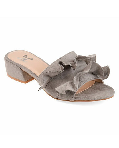 Journee Collection Women's Sabica Slip On Dress Sandals Size 7.5 (MSRP $75)
