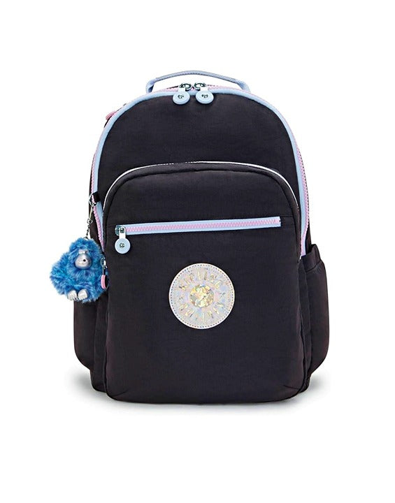 Kipling Women's Seoul 15" Laptop Backpack True Black Mix O/S (MSRP $139)