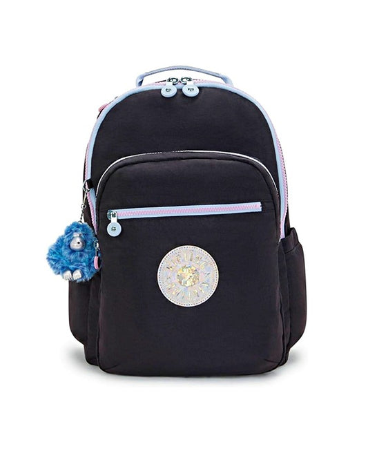 Kipling Women's Seoul 15" Laptop Backpack True Black Mix O/S (MSRP $139)