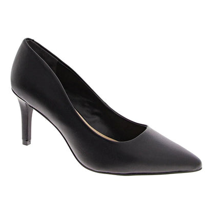 On 34th Women's Jeules Black Leather Pointed-Toe Pumps Size 11 (MSRP $80)