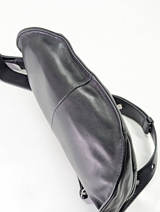 Rag & Bone Black Leather Commuter Fanny Pack Bag (MSRP $395)