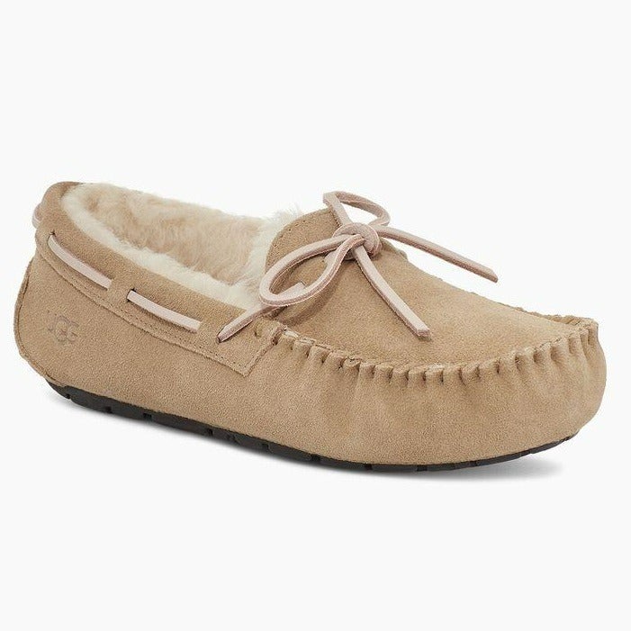 Ugg Australia Women's Dakota Moccasin Slippers Tabacco Suede Size 5 (MSRP $135)