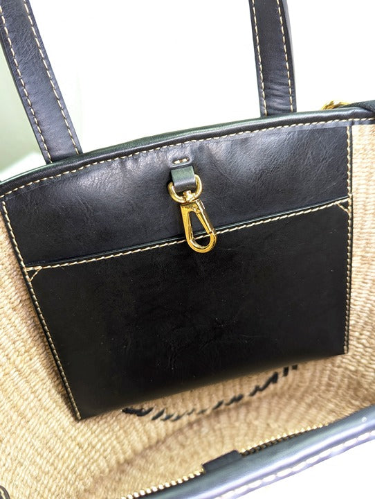Stella McCartney Women's Black Appliqué-Logo Tote Bag (MSRP $975)