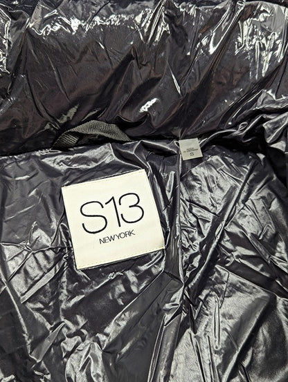 S13 Women's Lexie Black Hooded Water-Resistant Puffer Coat Size S (MSRP $300)