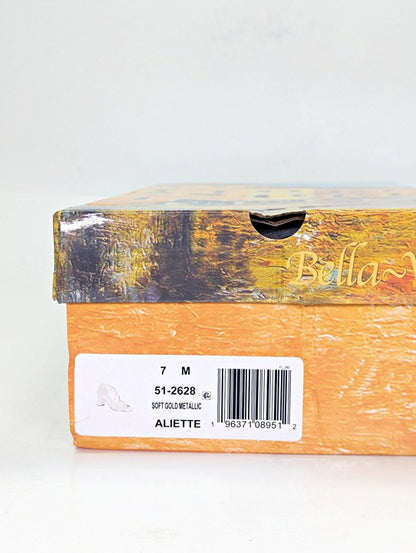 Bella Vita Women's Aliette Dress Sandals Soft Gold Metallic Size 7 (MSRP $95)