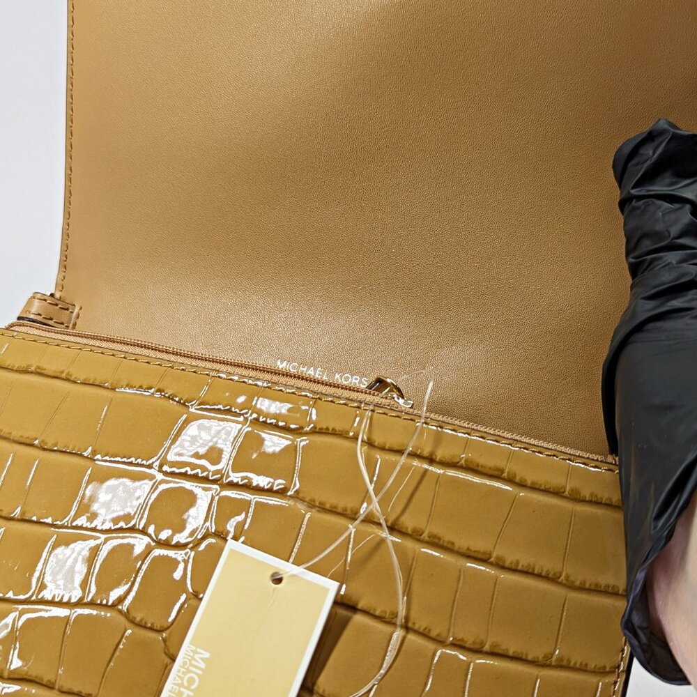 Michael Kors Jet Set Women's Medium Flap Embossed Leather Crossbody (MSRP $198)