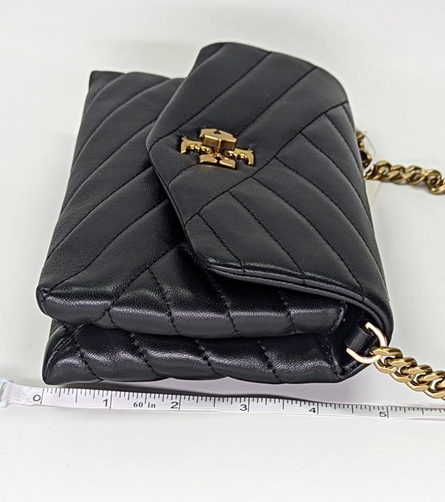 Tory Burch Kira Chevron Quilted Leather Crossbody Chain Wallet (MSRP $348)