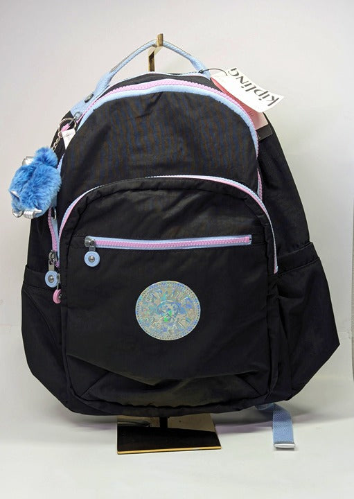 Kipling Women's Seoul 15" Laptop Backpack True Black Mix O/S (MSRP $139)