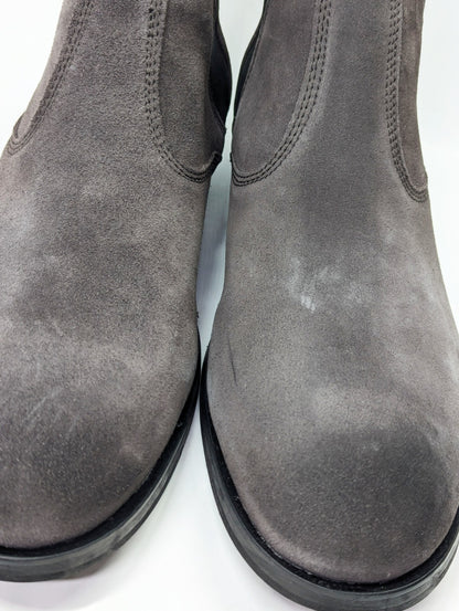 Allsaints Men's Gus Pull On Chelsea Boots Grey Suede Size 13 (MSRP $349)