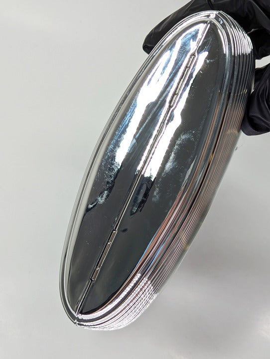 Cult Gaia Mimi Women's Shiny Chrome Top Handle Bag (MSRP $418)