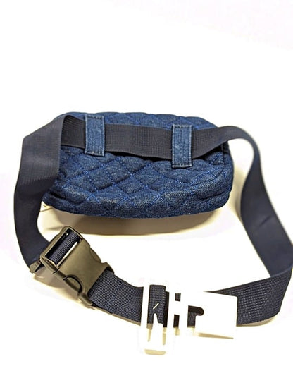 Jenni Women's Quilted Adjustable Fanny Pack Navy Size S/M (MSRP $50)