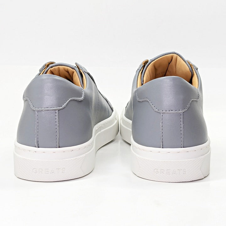 GREATS Men's Royale Lace Up Sneakers Ash Grey Leather Size 10 (MSRP $199)