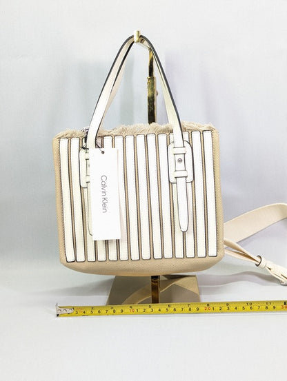 Calvin Klein Modern Essentials Pieced Canvas Mini Tote (MSRP $148)