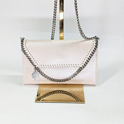 Stella McCartney Mini Falabella Eco Shiny Dotted Chamois Crossbody Bag MSRP $695