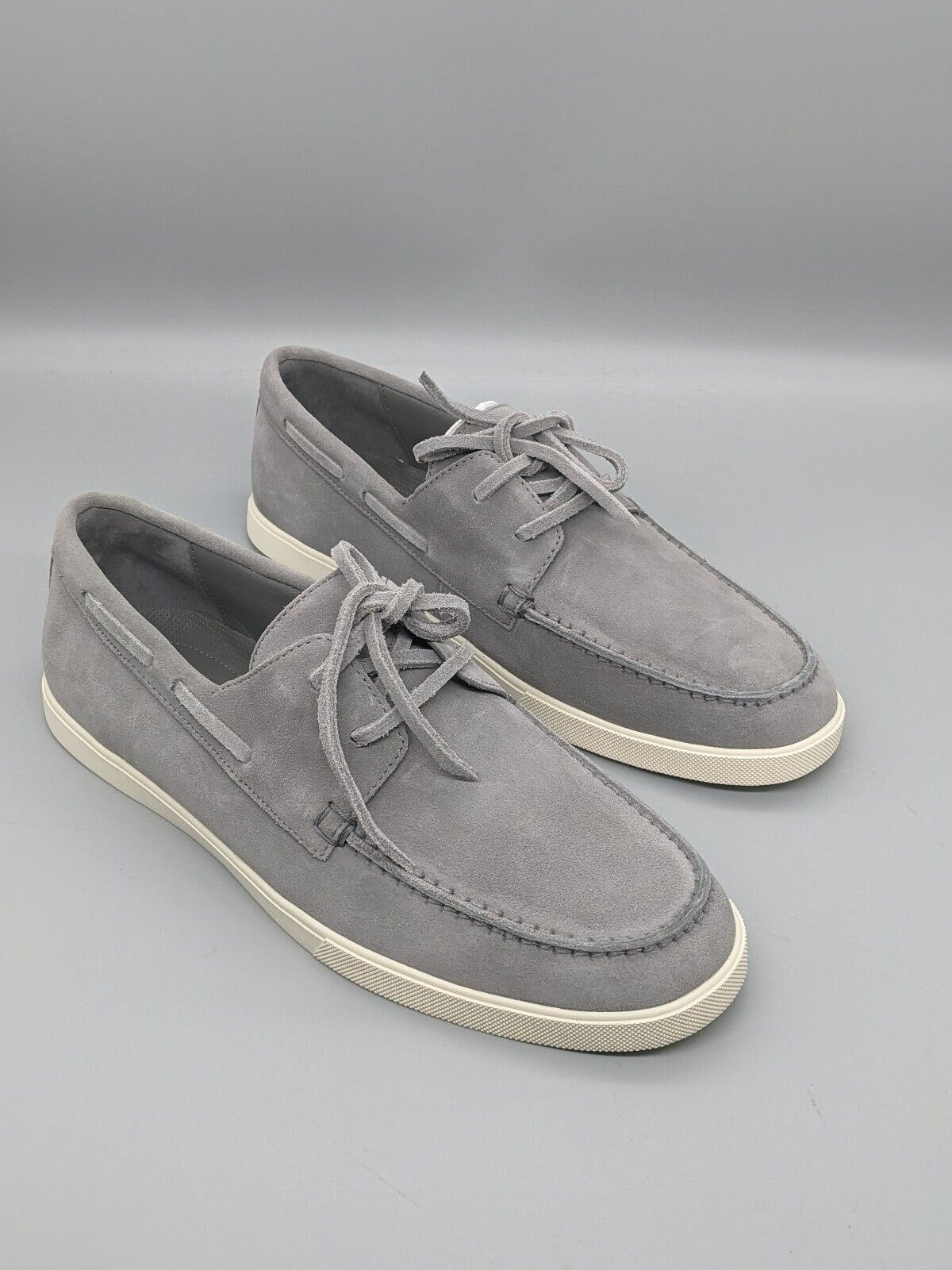 Vince Men's Salerno Smoke Suede Boat Shoe Size 8.5M (MSRP $230)