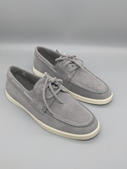 Vince Men's Salerno Smoke Suede Boat Shoe Size 8.5M (MSRP $230)