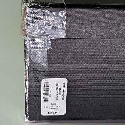 Rag & Bone Women's RB Moto Studded Pull On Boots Black Size 8.5 (MSRP $595)