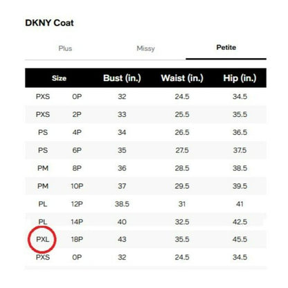 DKNY Petite Notched-Collar Double-Breasted Wrap Coat Size XL 16-18 (MSRP $350)